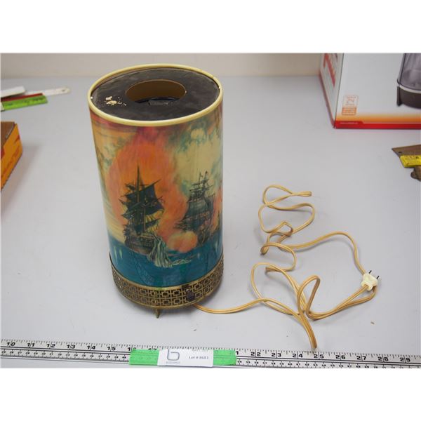 1958 Motion Lamp (working but needs bulb, small damage on bottom)