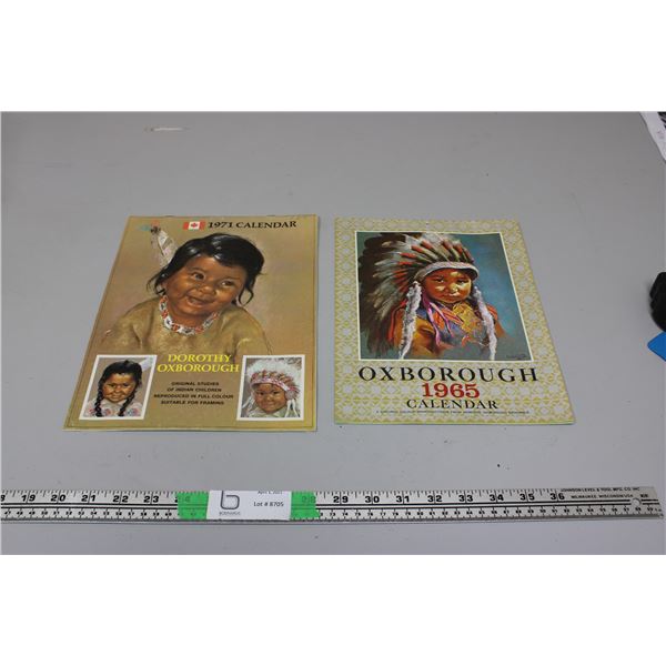 Oxborough 1965 and 1971 Calendar