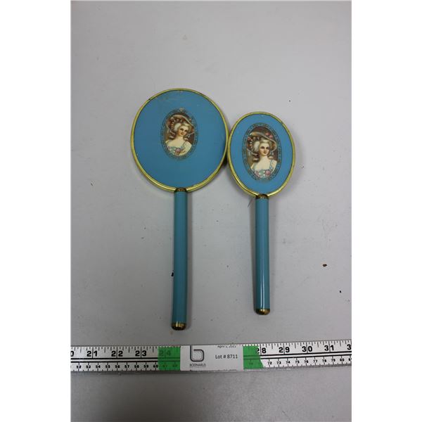 Vintage Mirror and Brush