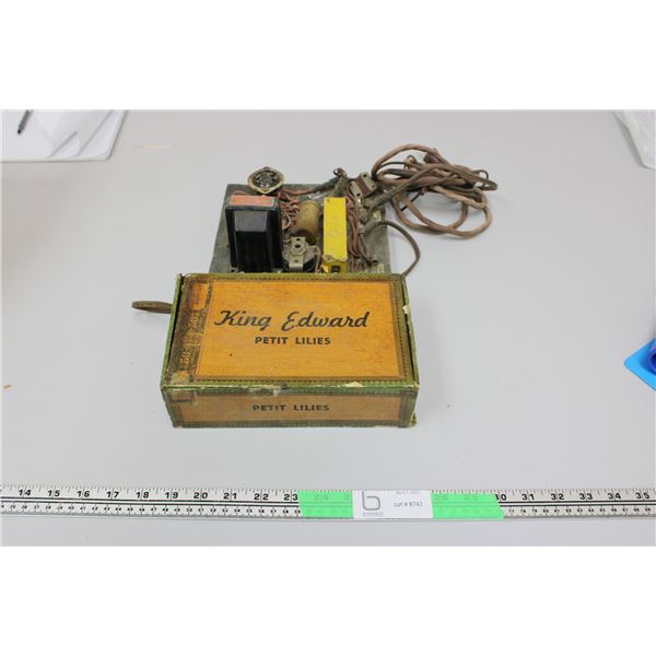 WWII Homemade Radio with Handmade Box