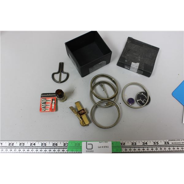 Misc. Wrist Bands, Matches, Small Bottle,