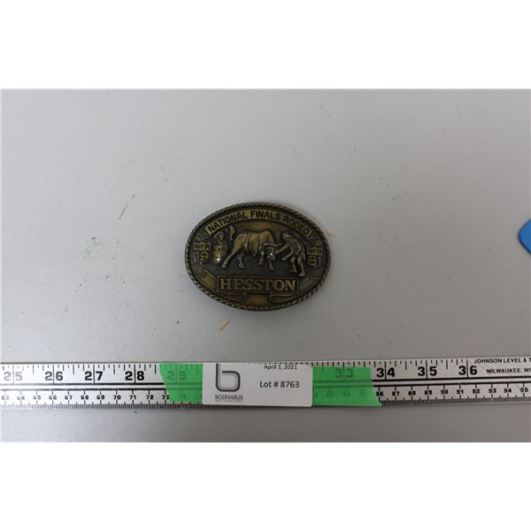 National Finals Rodeo Hesston Belt Buckle