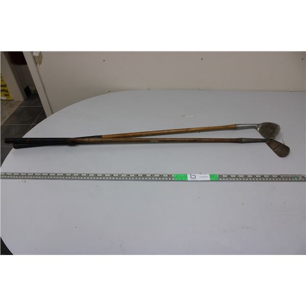 2X THE MONEY - Golf Clubs w/ Wooden Handles