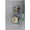 Image 1 : Bag of Marbles and Renown Alarm Clock