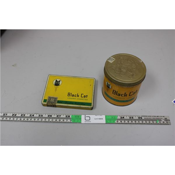 Black Cat Tobacco Tins