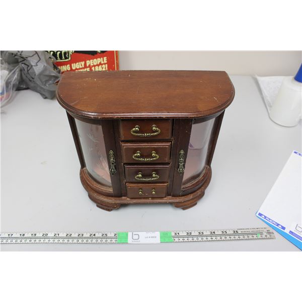 Jewelry Box 12.5"long x 10.5" tall x 5.5" wide