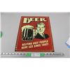 Image 1 : Beer Tin Sign
