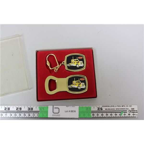 Peterbilt Key Chain and Bottle Opener