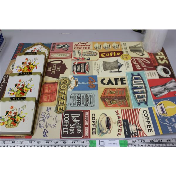 Letter Holder & Coffee Poster