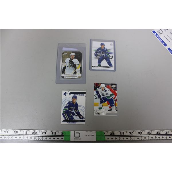 LOT OF 4 CARDS 1 IS SYDNEY CROSBY