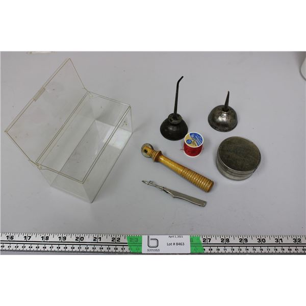 Oilers and sewing related items