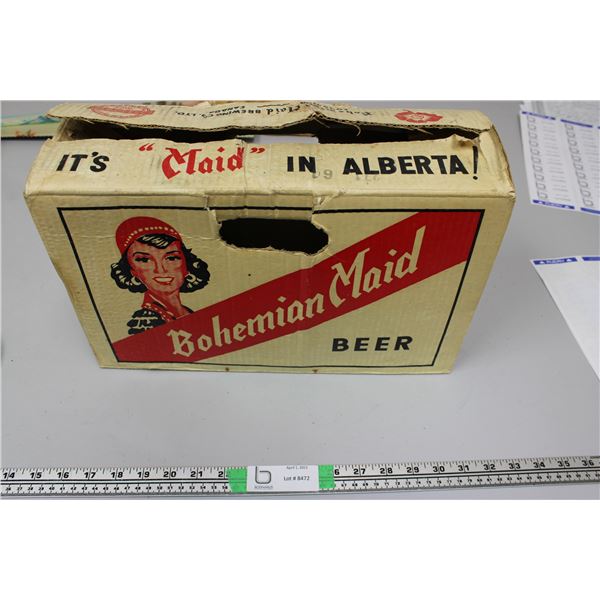 Bohemian maid beer box empty box