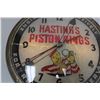 Image 2 : Hasting piston rings clock (working) glass is cracked 12"