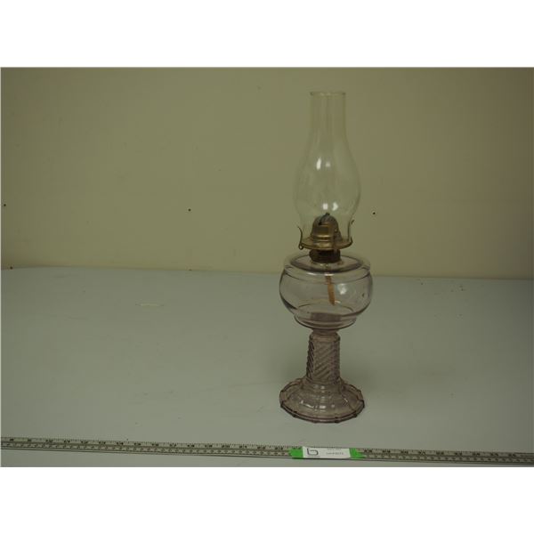 Vintage Oil Lamp (turning purple)