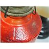 Image 3 : Vintage Colored Oil Lamps (missing 1 chimney)