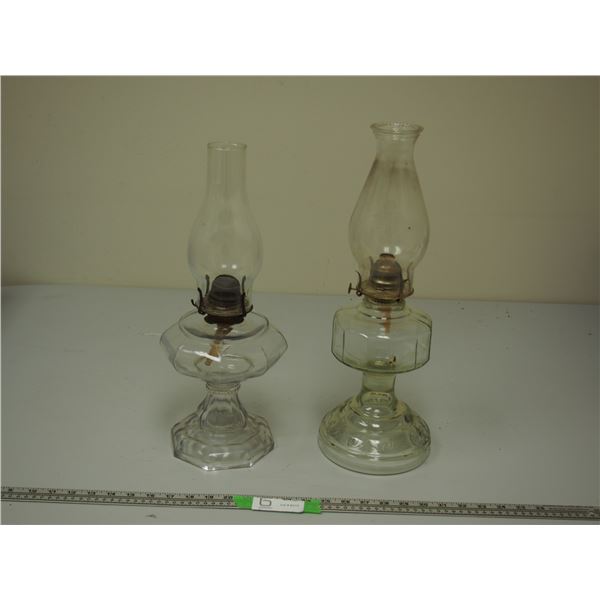 (2X THE MONEY) Vintage Oil Lamps (2)
