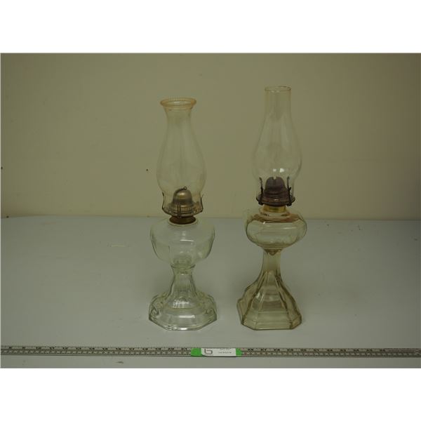 (2X THE MONEY) Vintage Oil Lamps