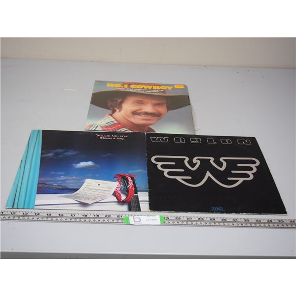 (3X THE MONEY) Waylon, Willie, Marty Robbins Records