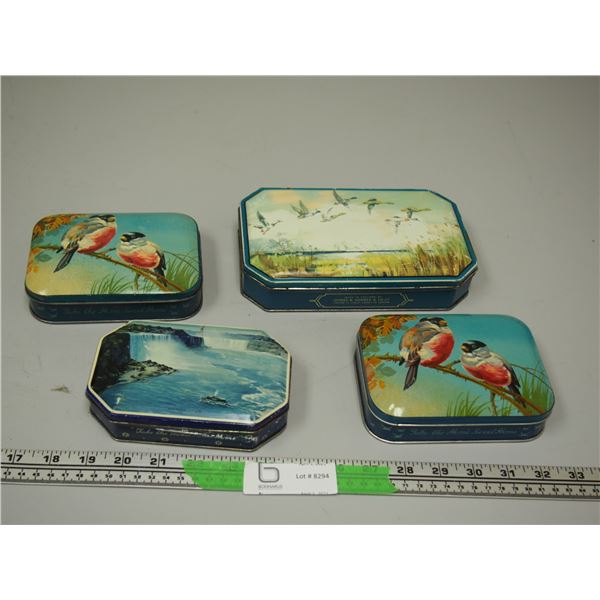Blue Bird Toffee Tins plus other toffee tin