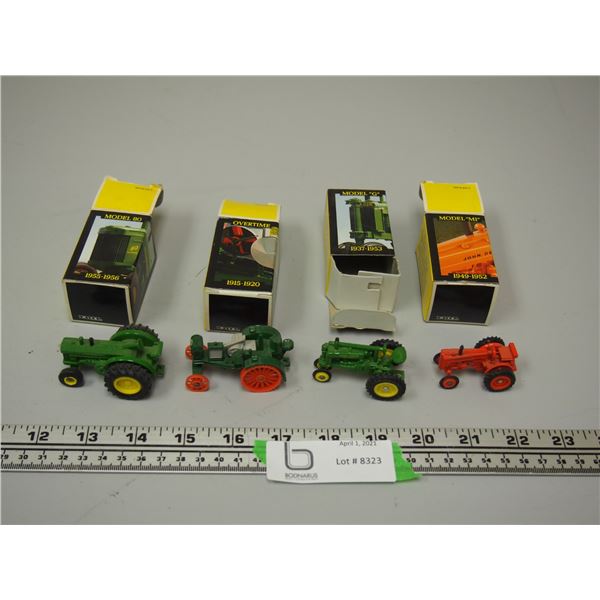(4) Small Toy Tractor With Boxes