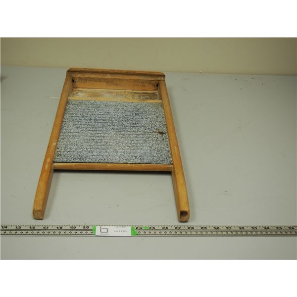 Vintage Washboard with Enamel