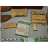 Image 4 : (2) Wooden Carvings, Wooden Ducks, Old Seed Packages plus misc