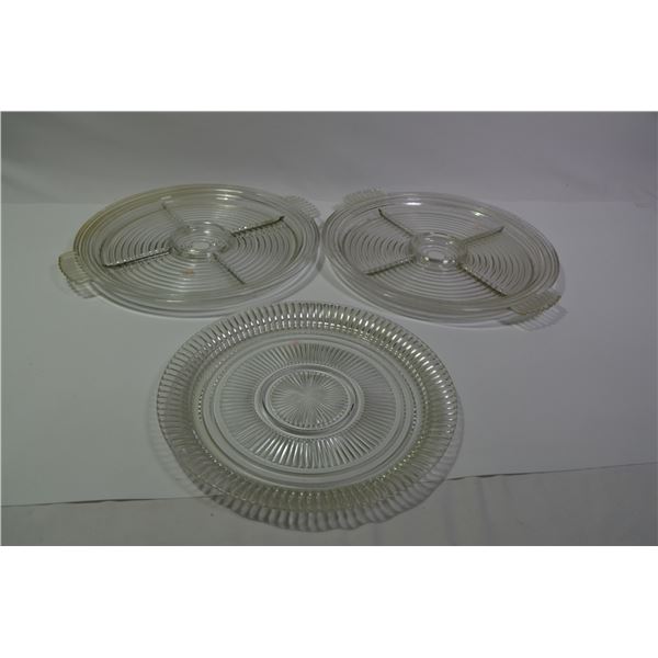 Art Deco Glass Trays