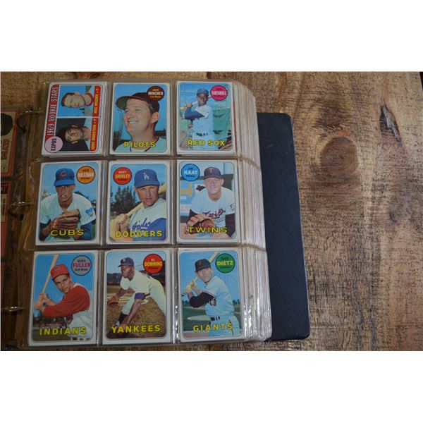 1969 Baseball Cards x 9