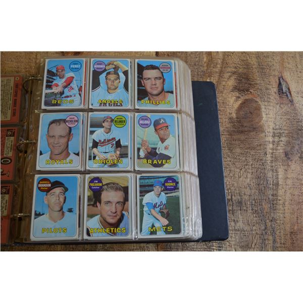 1969 Baseball Cards x 9