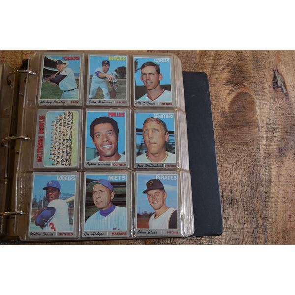 1970 Baseball Cards x 9