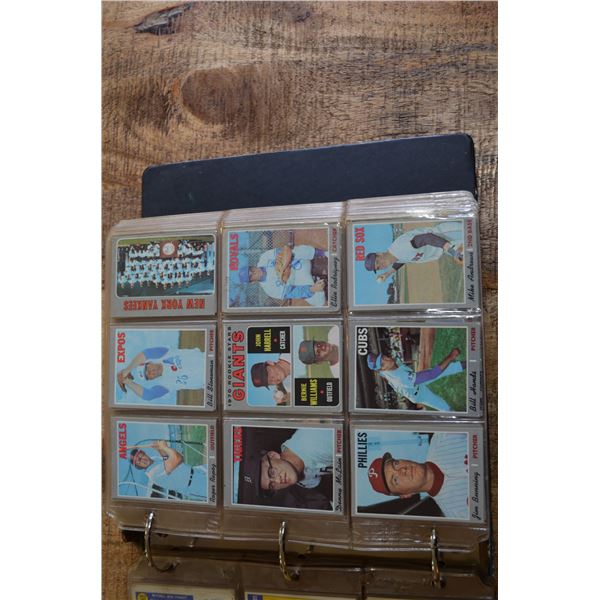 1970 Baseball Cards x 9