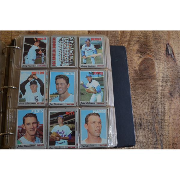 1970 Baseball Cards x 9
