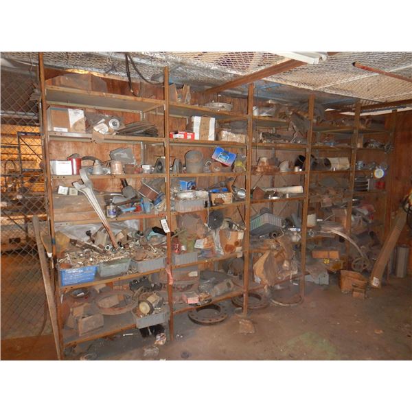 SHELVING/ FILE CABINETS/ FLAMMABLE CABINET w/ CONTENTS