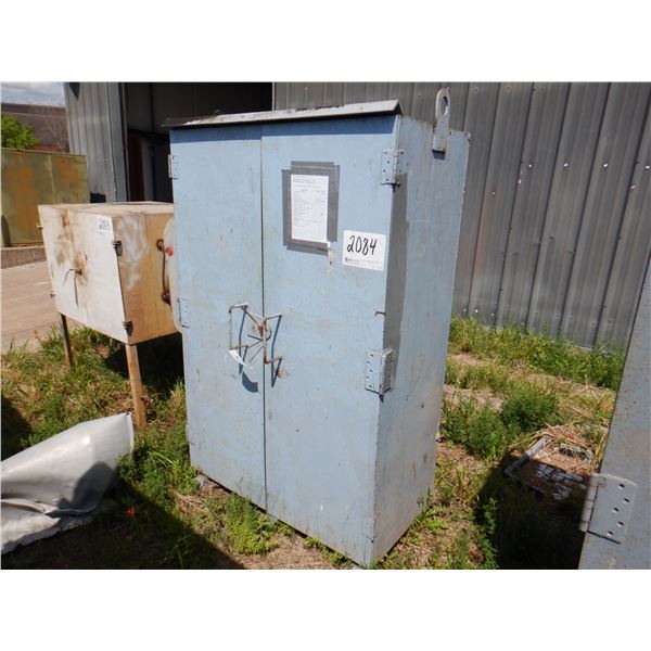 METAL 2 DOOR CABINET W/ CONTENTS