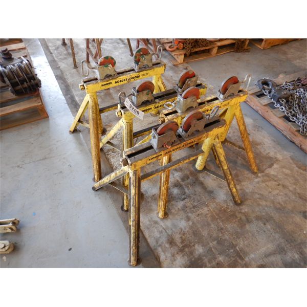 (2) METAL SAW HORSES