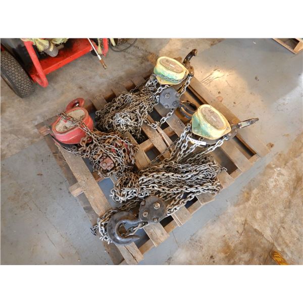 (3) CHAIN FALLS- (2) 5 TON, (1) 3 TON - J.M. Wood Auction Company, Inc.