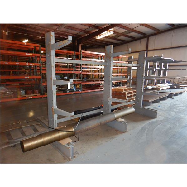 (2) PIPE RACK W/ MISC METAL