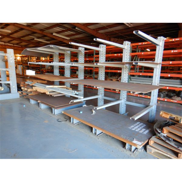 (2) PIPE RACK W/ MISC METAL