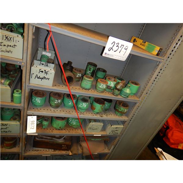 METAL SHELVES W/ CONTENTS