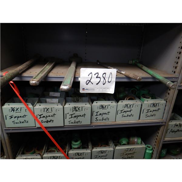 METAL SHELVES W/ CONTENTS