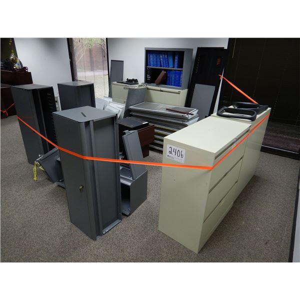 METAL CABINETS, SHELVING