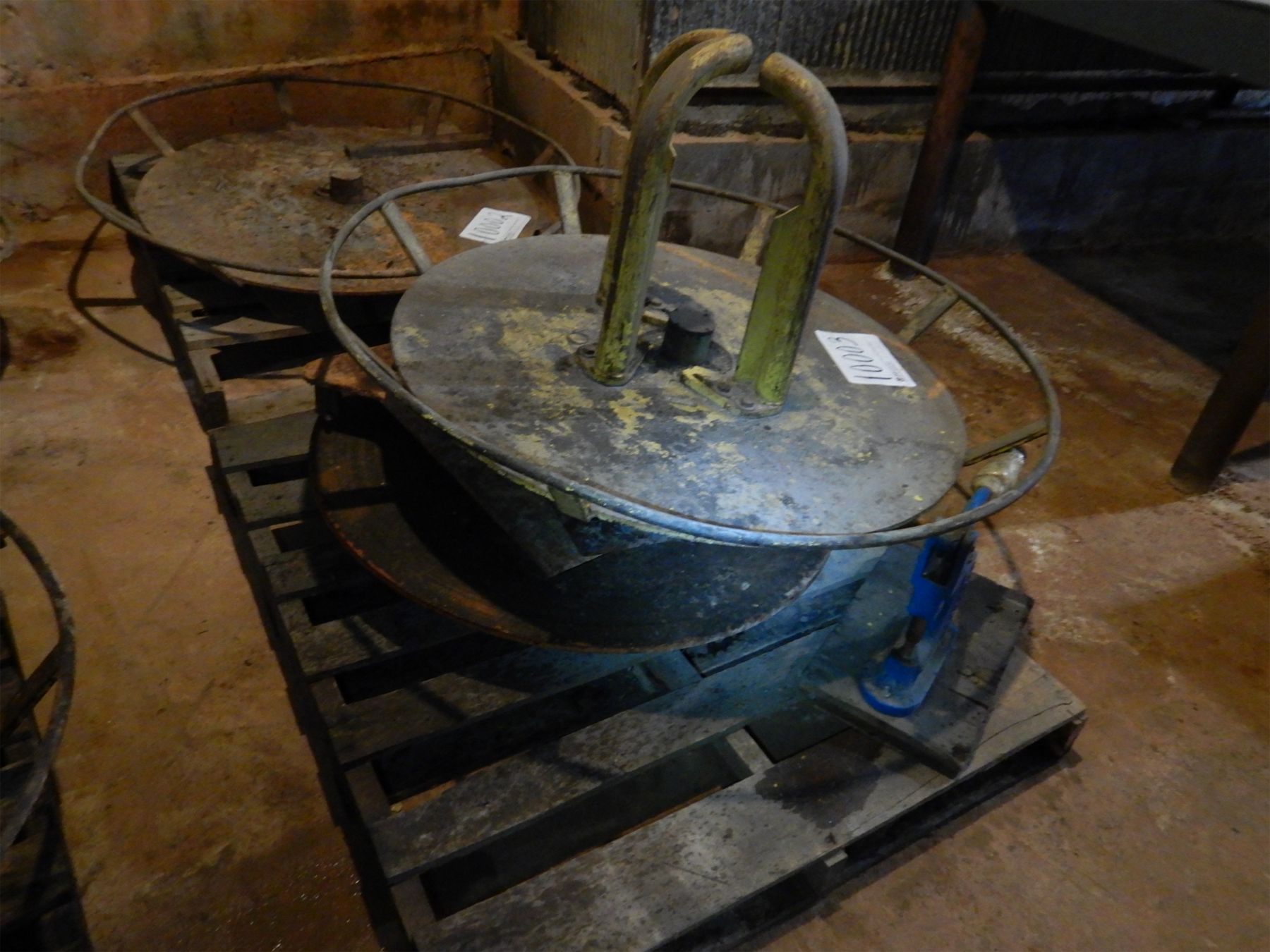 TURN TABLE FRAME W/ STIMPSON PRESS, Selling Offsite Located in Birmingham, AL J.M. Wood