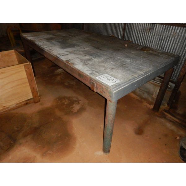 8' x 4' METAL TABLE, Selling Offsite: Located in Birmingham, AL
