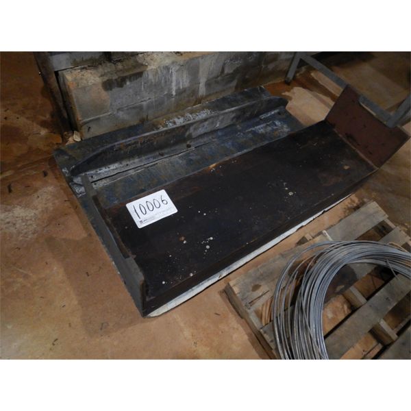 BENCH W/ METAL SHEET, Selling Offsite: Located in Birmingham, AL