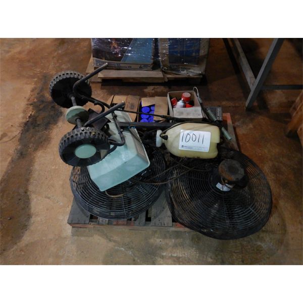 SEED SPREADER, SHOP FANS, PUMP SPRAYER, GEAR LUBE, Selling Offsite: Located in Birmingham, AL