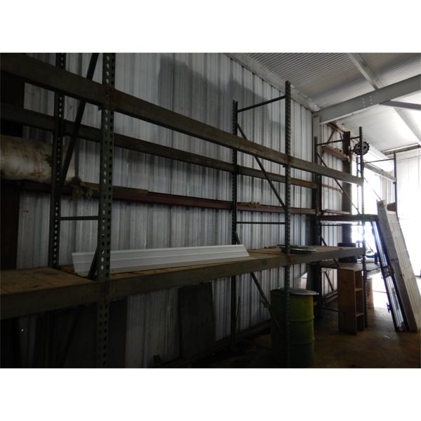 WAREHOUSE SHELVING, 8' x 3' x 12' SECTIONS (5 SECTIONS), Selling Offsite: Located in Birmingham, AL