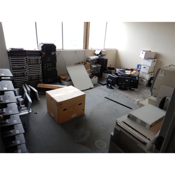 MISC OFFICE EQUIPMENT- SECURITY CAMERAS, TRIPODS, DVD PLAYERS, MONITORS, DVR's, NETWORK SWITHCES, Se