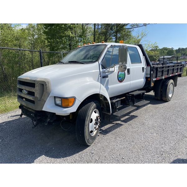 2006 FORD F750 Flatbed Dump Truck