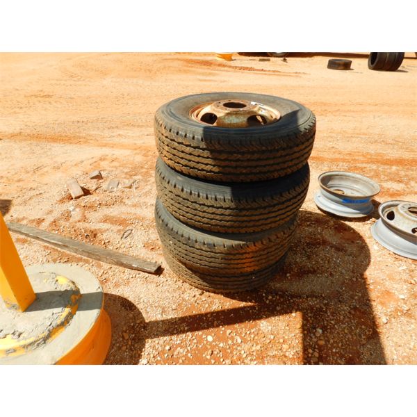 (4) LT235/85R16 TIRES W/RIMS (A2)