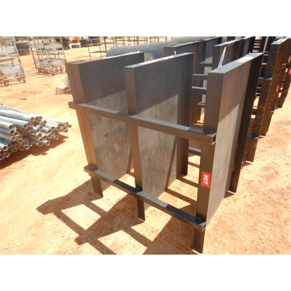 4' X 4' X 30" METAL STORAGE RACK W/3 SHELVES (B9)